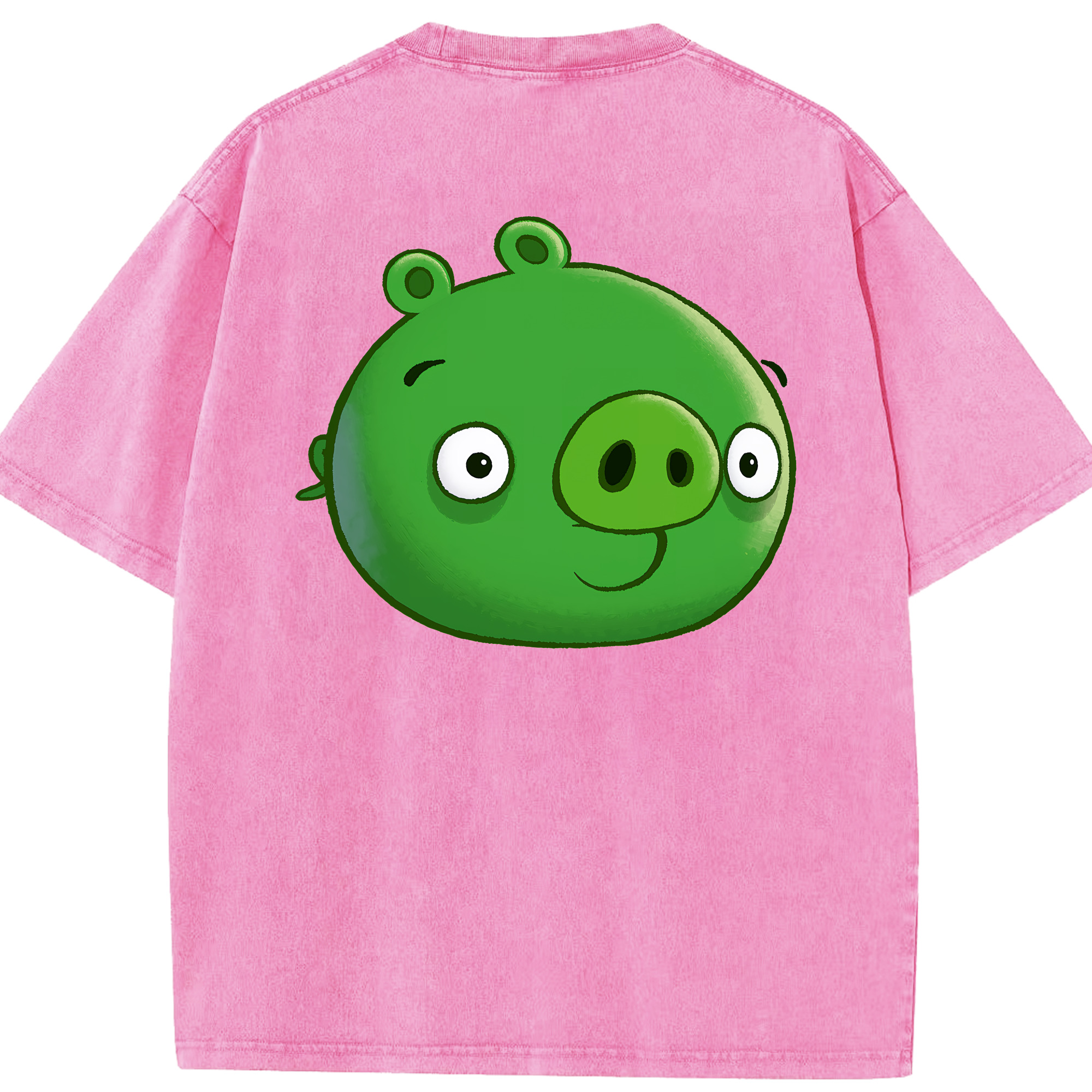 （画像用） Angry Birds アングリーバード 綿100% ヴィンテージ風 半袖Tシャツ（背面プリント）
